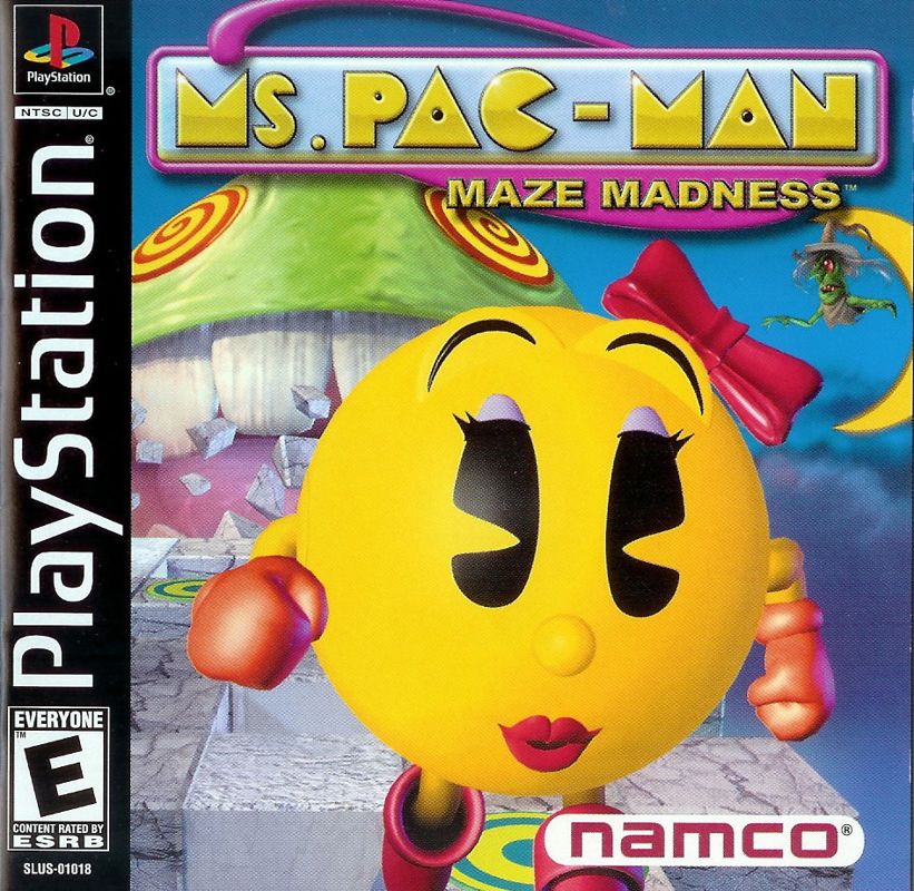 Ms. Pac-Man Maze Madness box art for Nintendo 64